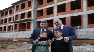 48 derslikli okul inşaatında sona gelindi