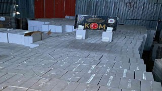 Adanada 132 milyon 250 bin adet kaçak makaron ele geçirildi