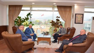 ADÜ Rektörü Aldemir, eski bakan Koçu ağırladı