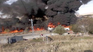 Ağrıda tanker yolcu otobüsüyle çarpıştı, kaza sonrası yangın çıktı