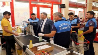 Akdenizde zincir marketler denetlendi