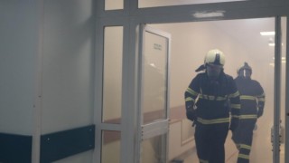 Ameliyathanede yangın tatbikatı