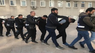 Ankara ve Konyada suç çetesi operasyonunda 20 şüpheli adliyeye sevk edildi
