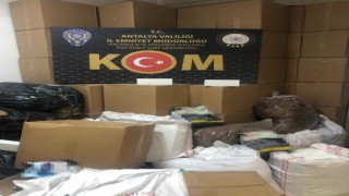 Antalyada kaçak tütün satanlara büyük darbe