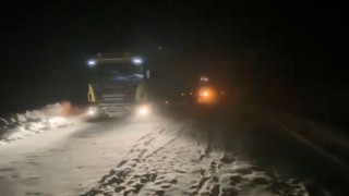 Artvin Ardanuç - Ardahan yolunda ulaşıma kar engeli