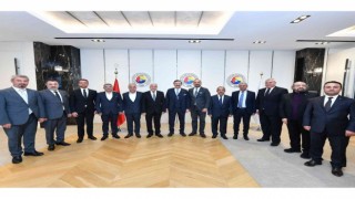 ATSOnun yeni yönetimi TOBB Başkanı Hisarcıklıoğluyla bir araya geldi