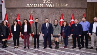 Aydınlı girişimciler, Vali Aksoya ürünlerini tanıttı