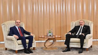 Azerbaycan Cumhurbaşkanı Aliyev, AK Parti Genel Başkanvekili Kurtulmuşu kabul etti