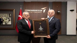 Başkan Büyükkılı. TUSAŞ Genel Müdürü Kotili Ziyaret Etti