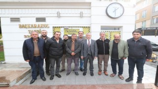 Başkan Tahmazoğlu taksici esnafı ile buluştu
