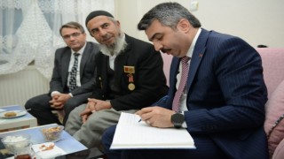 Başkan Yılmaz şehit ailelerini unutmuyor