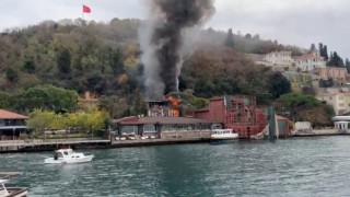 Beykozda 2 katlı restoran alev alev yandı