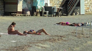 Bodrumda kasım ayında deniz keyfi