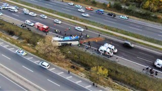 Bolu TEMde feci kaza: 3 ölü, 16 yaralı