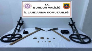 Burdurda kaçak kazı operasyonu