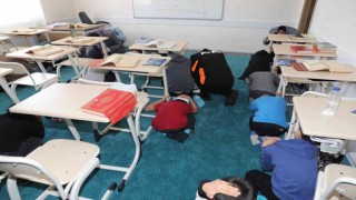Burdurda tahliye tatbikatı