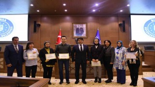 Bursa Büyükşehir personeline katılım sertifikası töreni