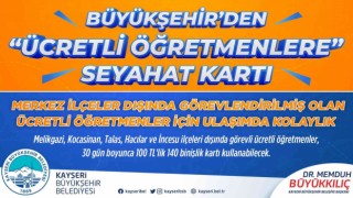Büyükşehirden ücretli öğretmenlere seyahat kartı