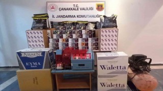 Çanakkalede 90 bin TL değerinde 29 kilogram kıyılmış tütün ele geçirildi