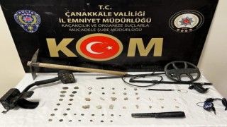 Çanakkalede tarihi eser kaçakçılığı operasyonu