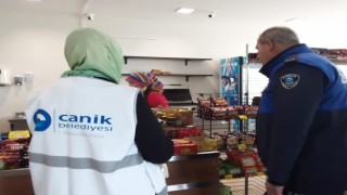 Canik zabıtasından nokta denetim