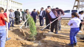 Ceylanpınarda 26 bin fidan toprakla buluştu