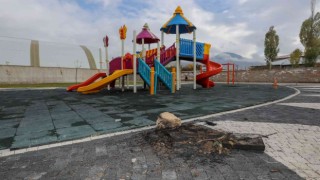 Çocuk parkına çirkin saldırı
