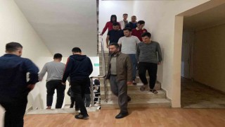 Çorumda KYK yurtlarında deprem tatbikatı yapıldı