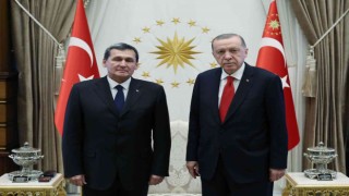 Cumhurbaşkanı Erdoğan, Türkmenistan Bakanlar Kurulu Başkan Yardımcısı ve Dışişleri Bakanı Meredovu kabul etti