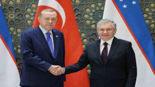 Cumhurbaşkanı Erdoğan, Özbekistan Cumhurbaşkanı Mirziyoyev ile görüştü