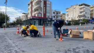 Didim Belediyesi kentte trafik akışını rahatlatmak için çalışma başlattı