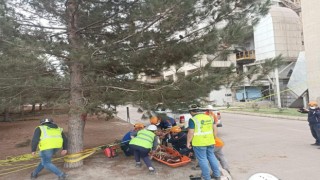 Diyarbakır AFADtan çimento fabrikasına acil durum tatbikatı