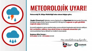 Diyarbakır için sağanak yağış uyarısı