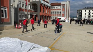 Düzcede 75 bin kişilik tatbikat yapıldı