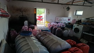 Elazığda 2 ton 600 litre kaçak şarap ele geçirildi