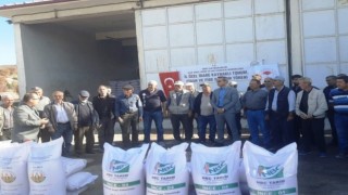 Emette 440 çiftçiye 44 ton sertifikalı buğday ve arpa tohumu dağıtıldı