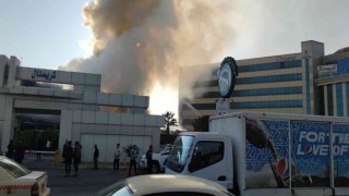 Erbilde otel yangını