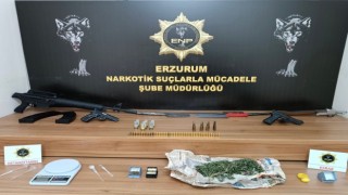 Erzurumda uyuşturucu madde ticareti yapan şahıs yakalandı