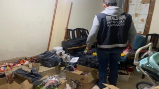 Esenyurtta kaçak tütün depolarına baskın: 2 ton nargile tütünü ele geçirildi