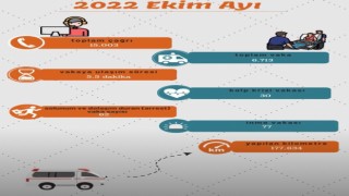 Eskişehir İl Ambulans Servisi ekim ayında 6 bin 713 vakaya baktı