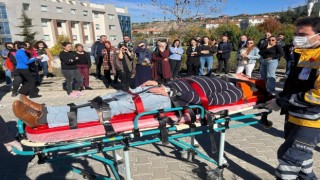 Eskişehir İl Ambulans Servisinde deprem tatbikatı düzenlendi