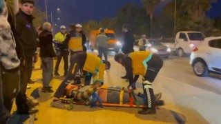 Gazipaşada motosiklet kazası: 1 yaralı