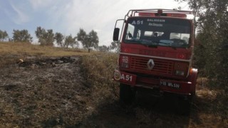 Gönen Havutça kırsal mahallesinde yangın çıktı