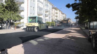 Güzelyurt mahallesinde sıcak asfalt serim tamamlandı