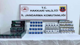 Hakkaride 800 paket sigara ele geçirildi