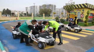 Haliliyede çocuk trafik parkında eğitimler başladı