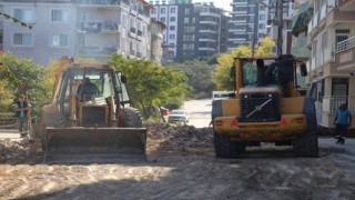 Hatayda asfalt ve yol bakım çalışması