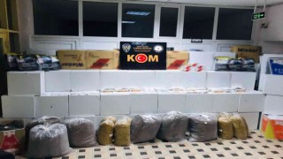 Hatayda kaçak tütün ve makaron operasyonu