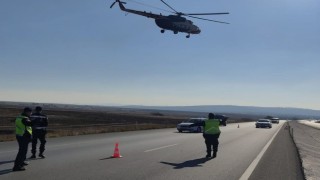 Havadan helikopter destekli trafik denetimi
