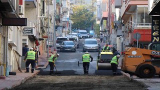 İlkadımda bozuk yollara asfalt